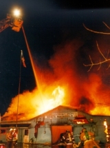 Structure Fire, Willoughby, Lake County, photo by Willoughby FD